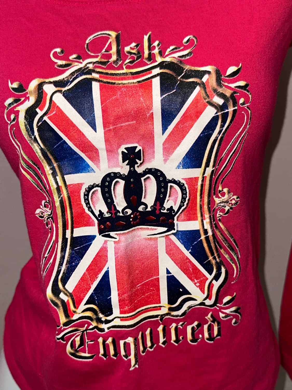 빈티지 핫핑크 티셔츠 상품이미지3