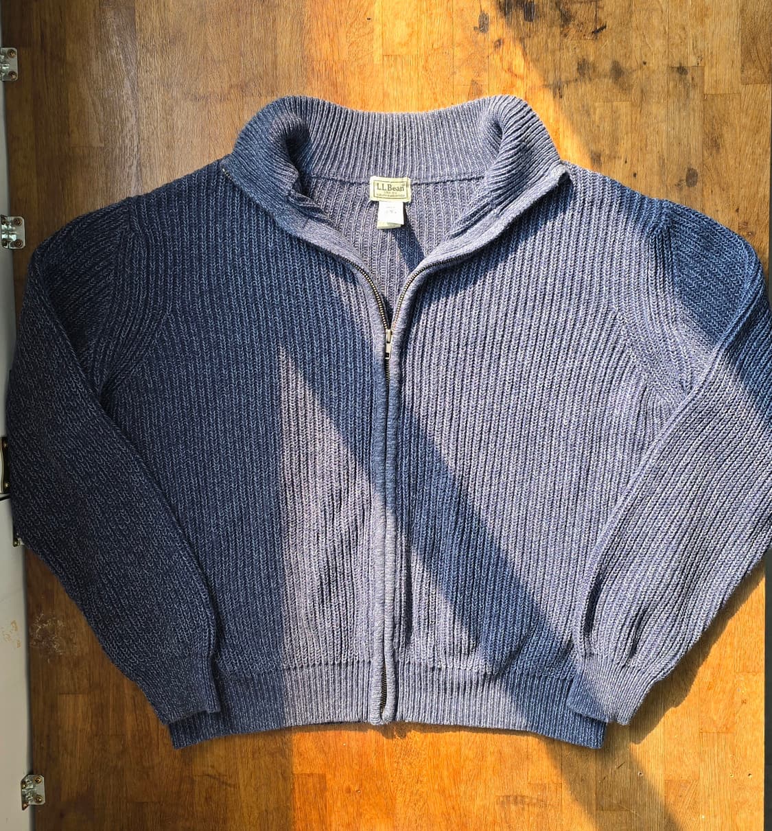 L.L.Bean 엘엘빈 헤비 코튼 집업 니트 L~XL  상품이미지1