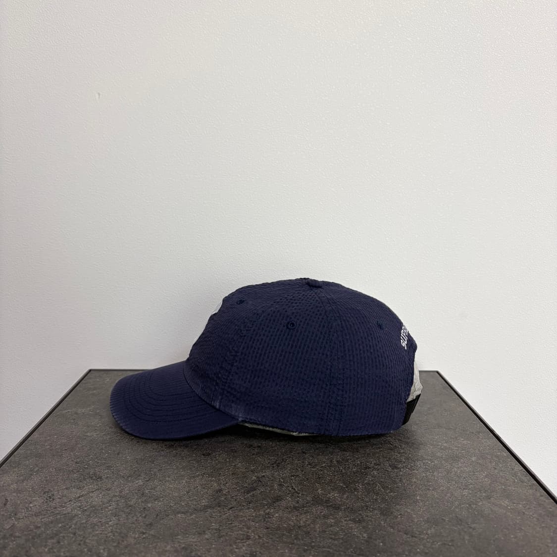(OS) 슈프림 S로고 볼캡 모자 24SS 시어서커 네이비 상품이미지2