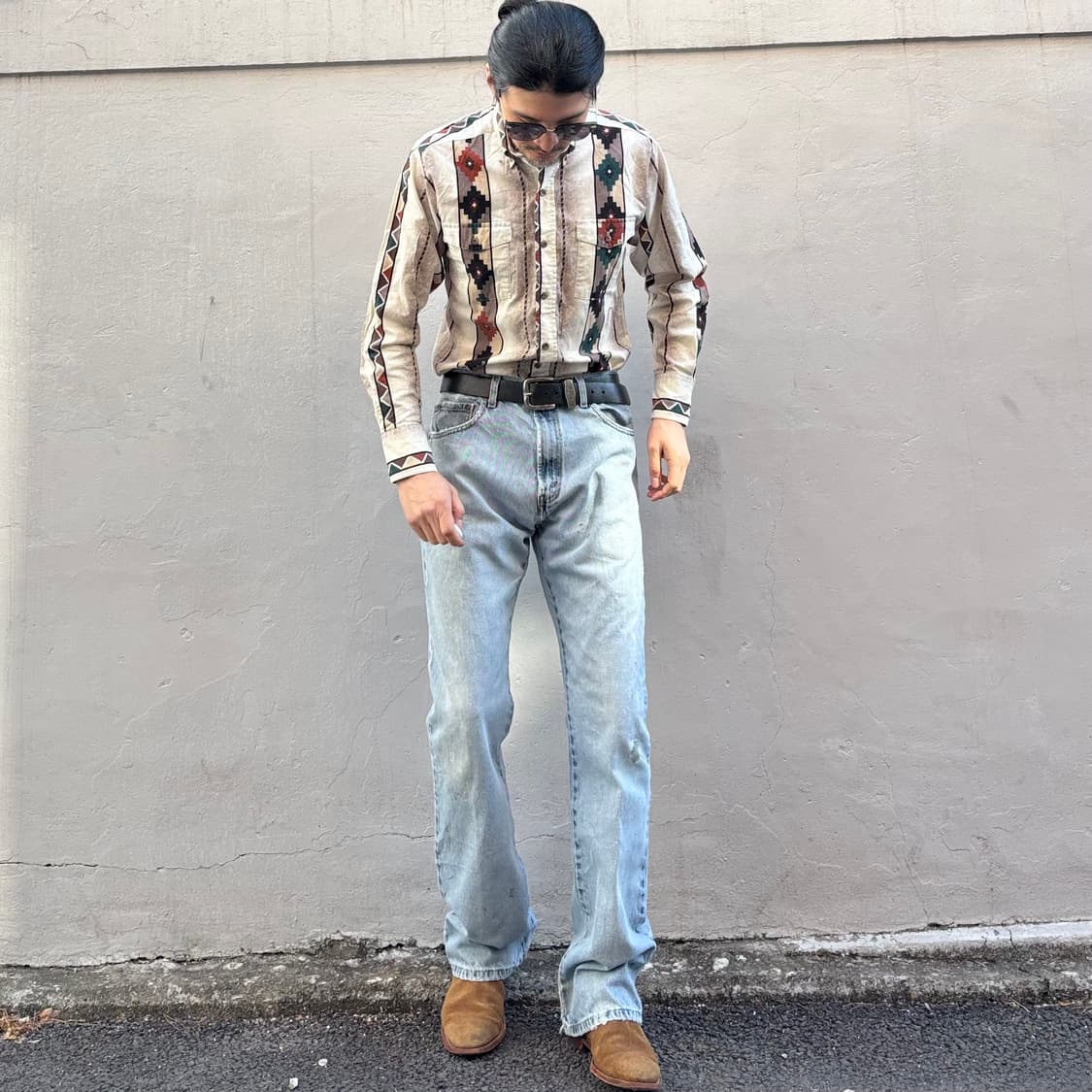 빈티지 팬핸들 슬림 웨스턴 셔츠 상품이미지10