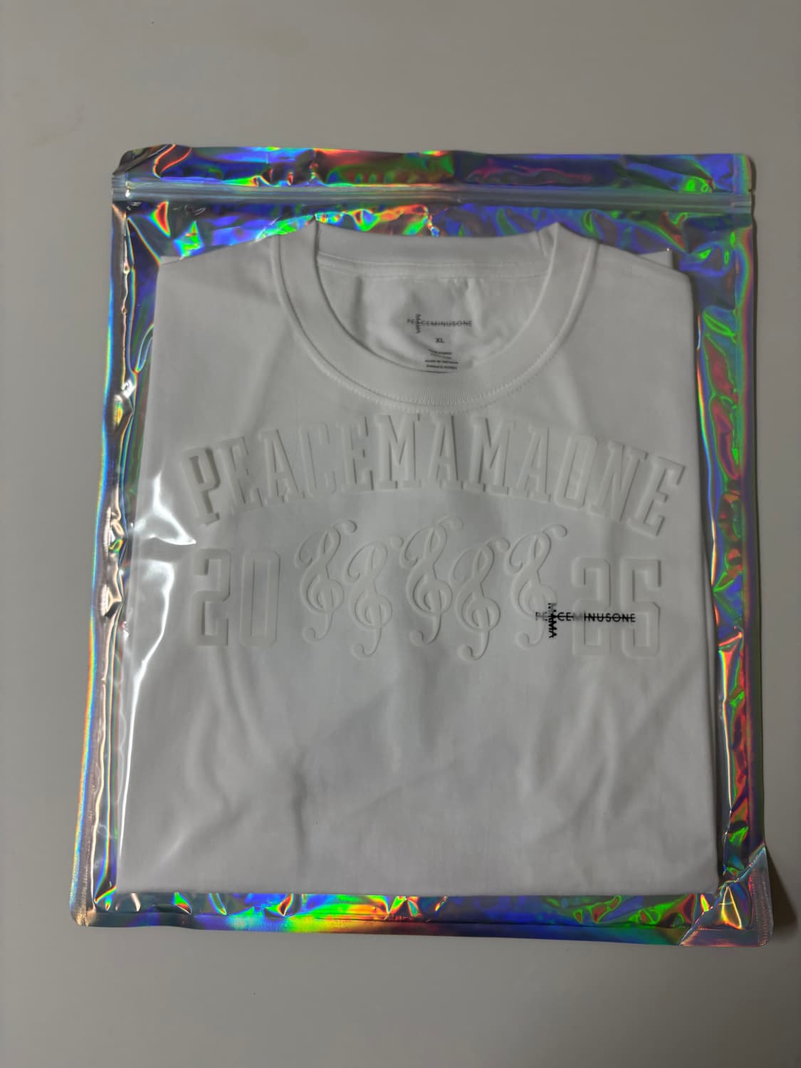 [XL] 피스마이너스원 마마 티셔츠 화이트 상품이미지1