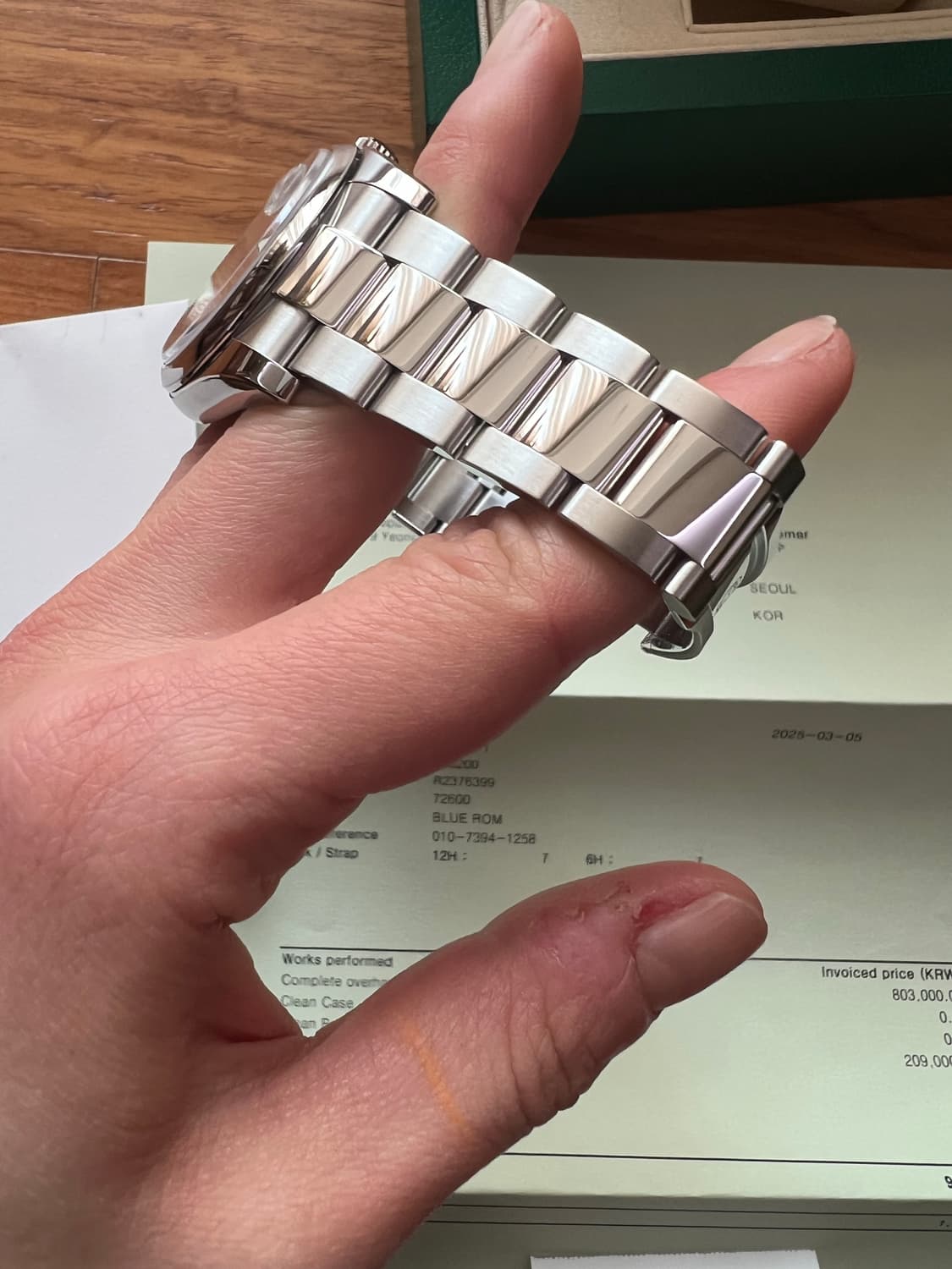 롤렉스 데이저스트 36 116200 청판 로만 돔 오이스터 풀구성 상품이미지7