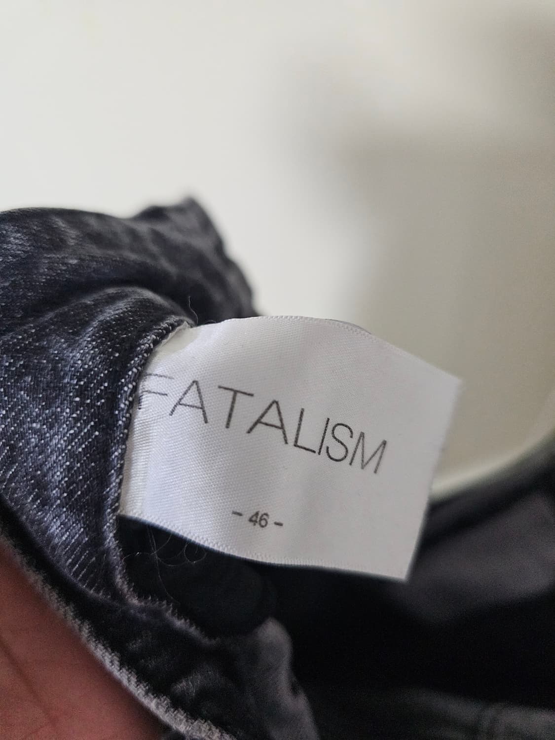 페이탈리즘 #0245 흑청데님 46사이즈 상품이미지4