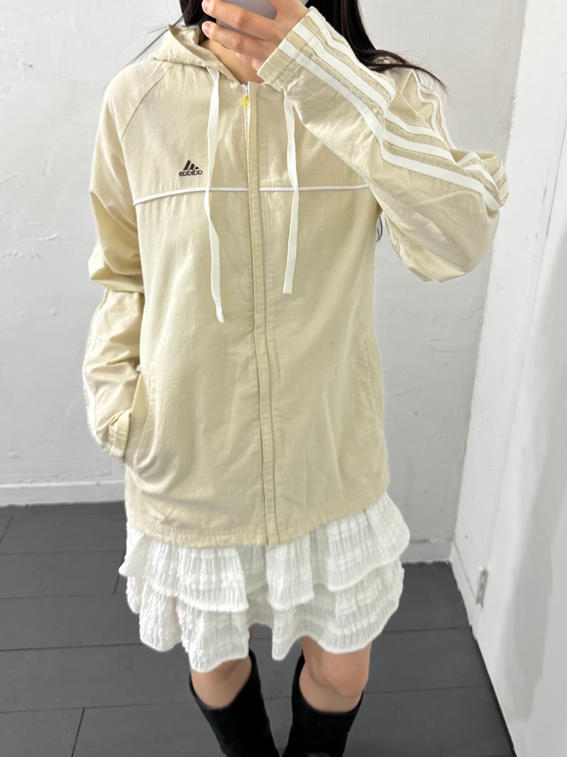 adidas beige hood jacket 상품이미지2