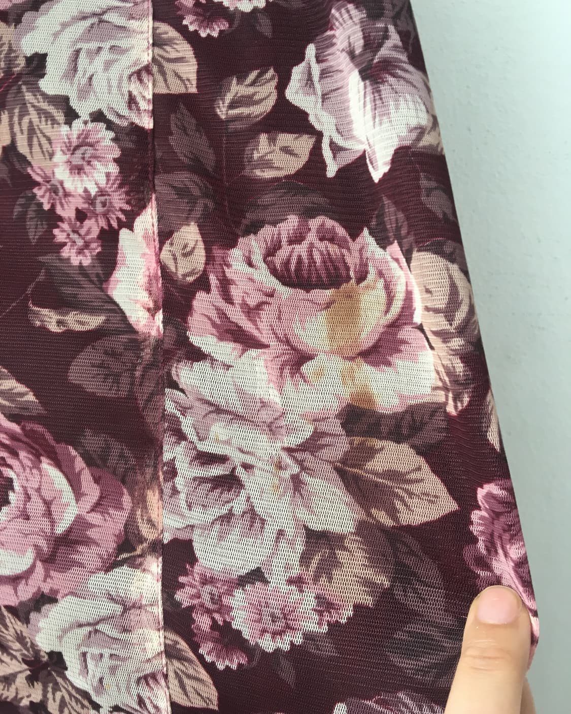 Flower pattern unbalanced skirt 상품이미지3