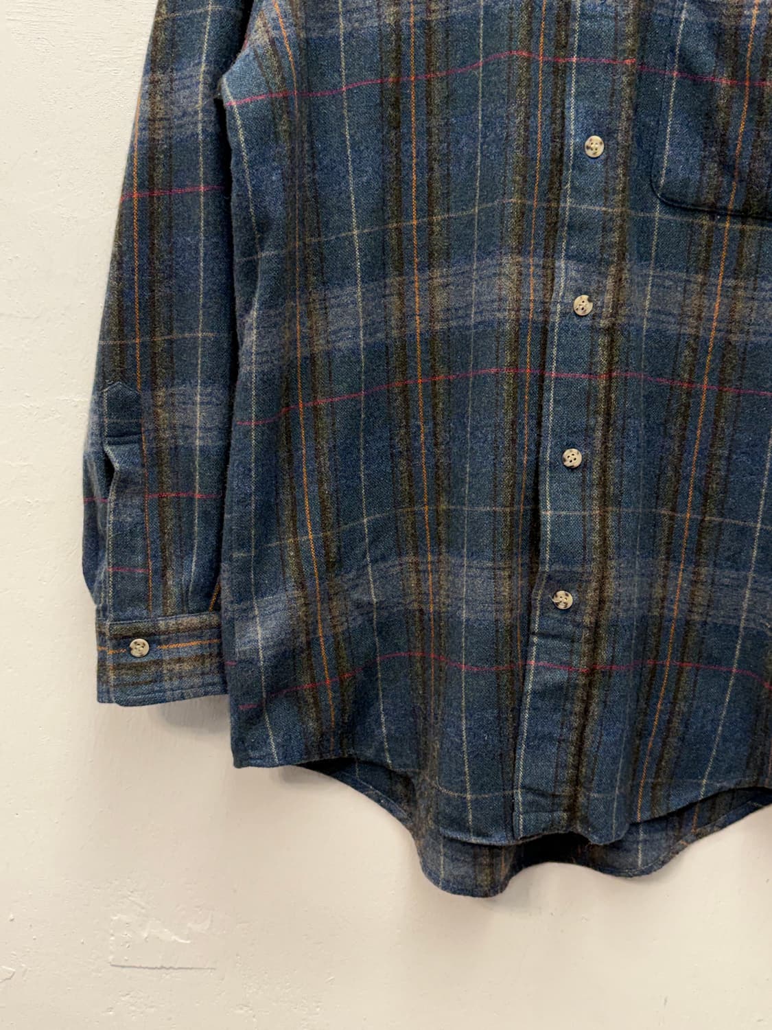 90s McGREGOR Wool Blend Plaid Shirt 상품이미지3
