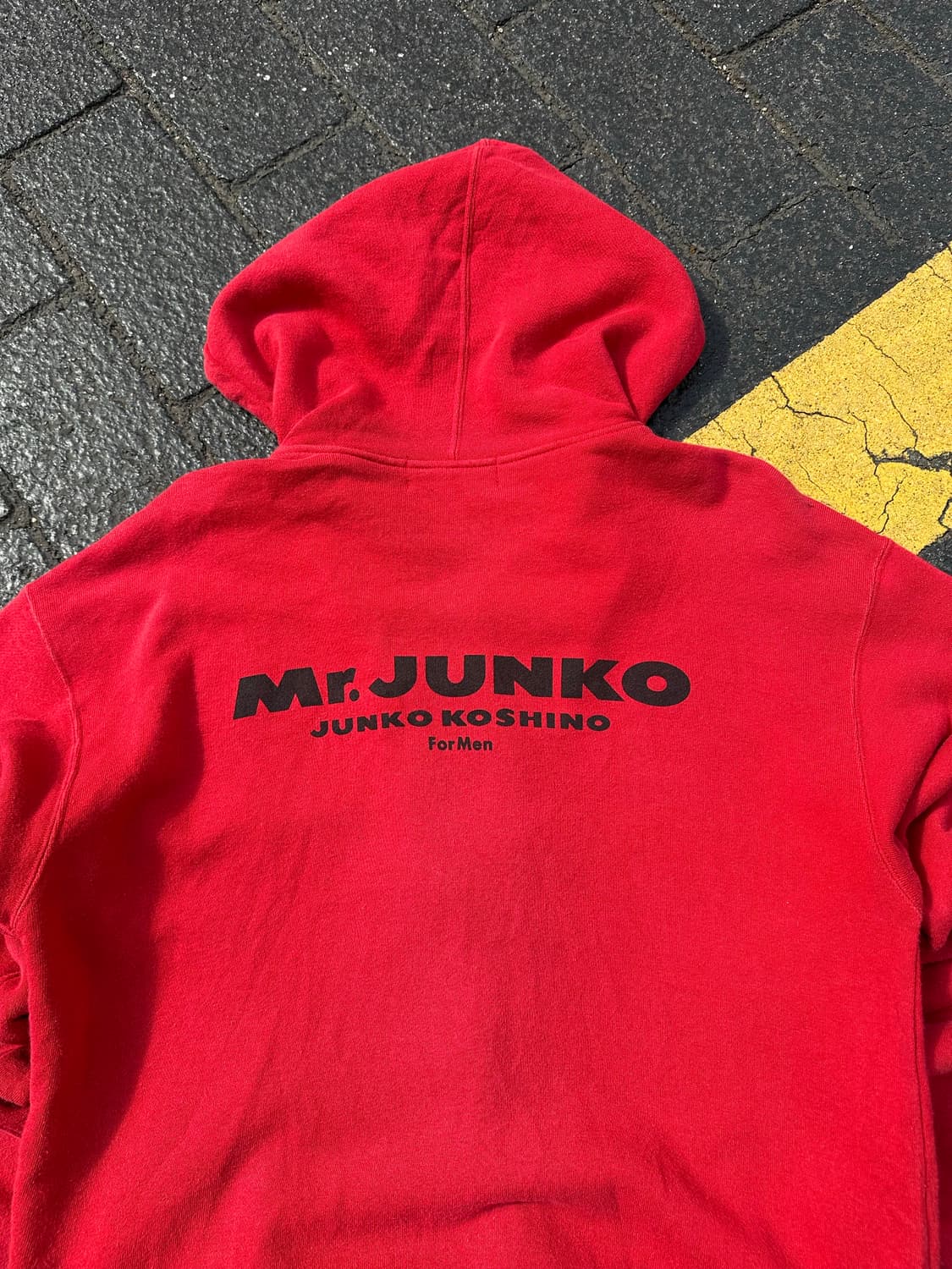 90‘s Koshino Junko logo red hood zip-up 상품이미지8