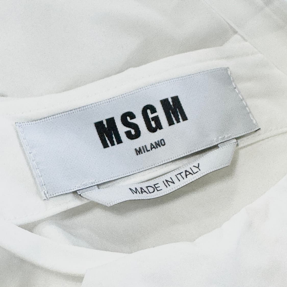 MSGM 화이트 러플 포플린 블라우스 상품이미지3