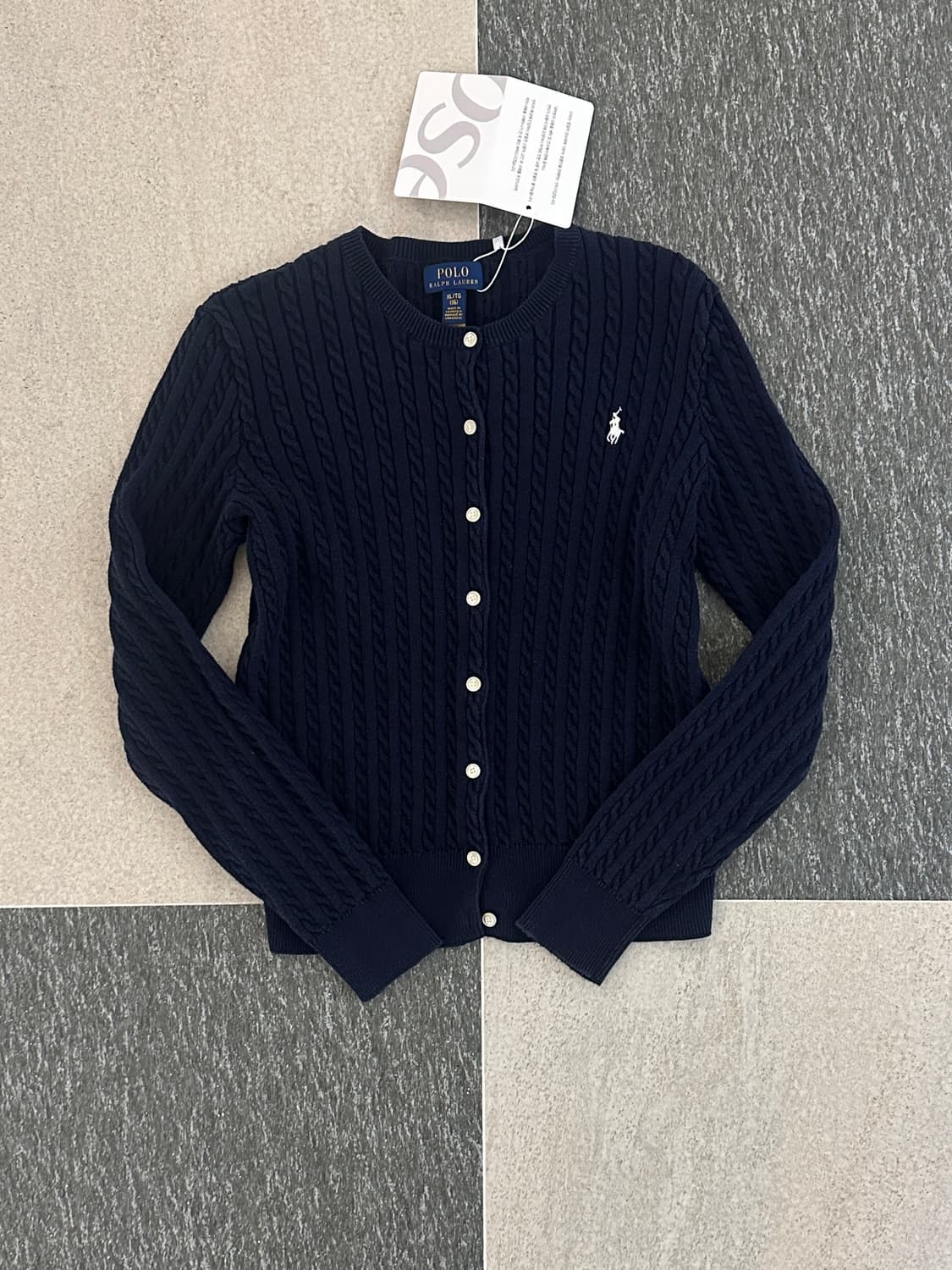 폴로 랄프로렌 네이비 케이블 니트 가디건 상품이미지5