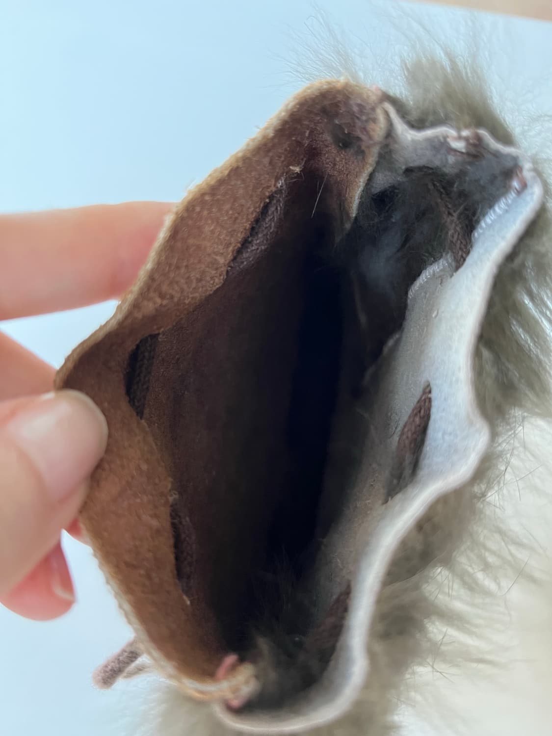 일본 퍼 파우치백 상품이미지3