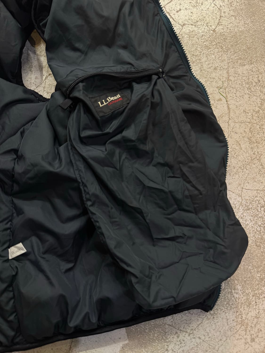 00s 엘엘빈 아웃도어 립스탑 구스다운 베스트 상품이미지9