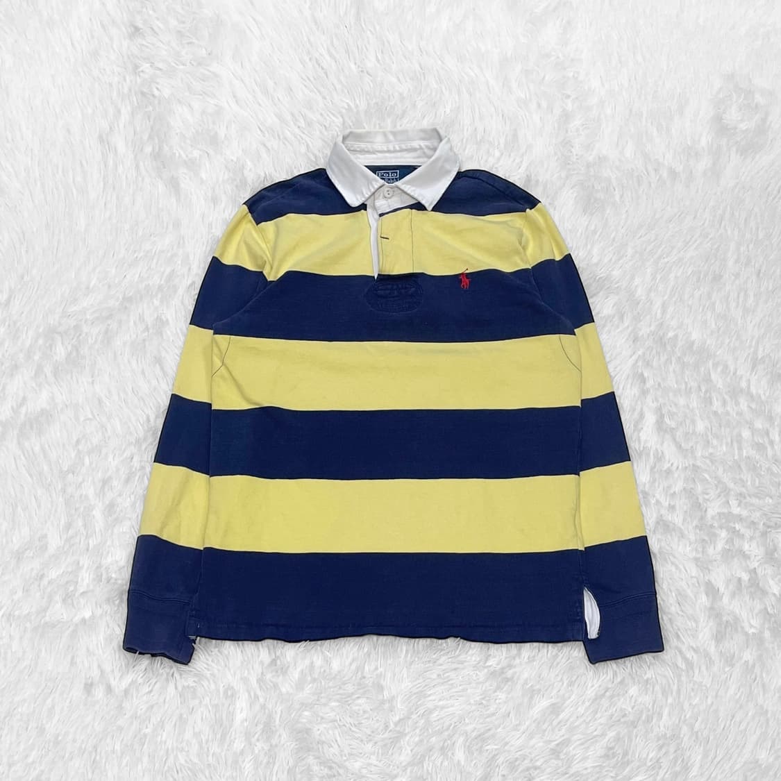 폴로 랄프로렌 포니 로고 아이코닉 스트라이프 럭비 티셔츠 상품이미지2