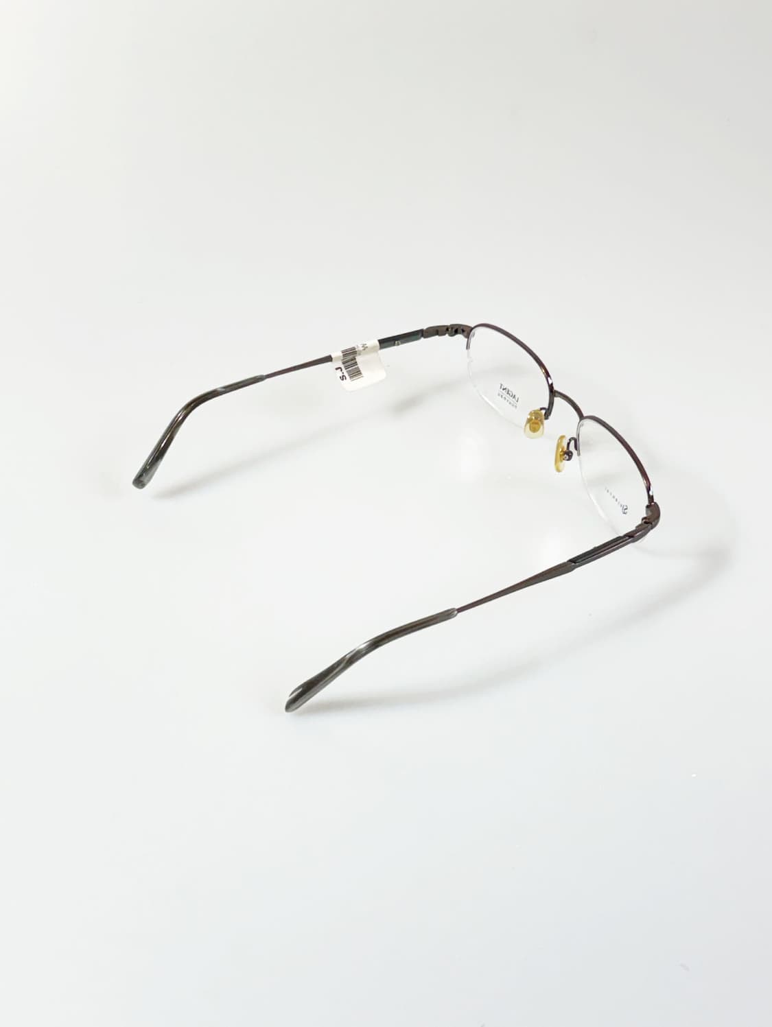 서전 LAGENT 반무테 스퀘어 프레임 빈티지 안경 상품이미지5