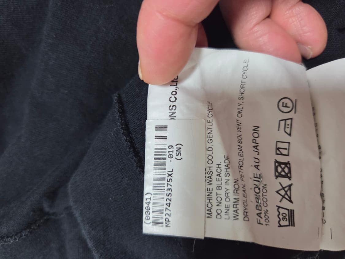 꼼데가르송 플레이 골드와펜 블랙 반팔 상품이미지7