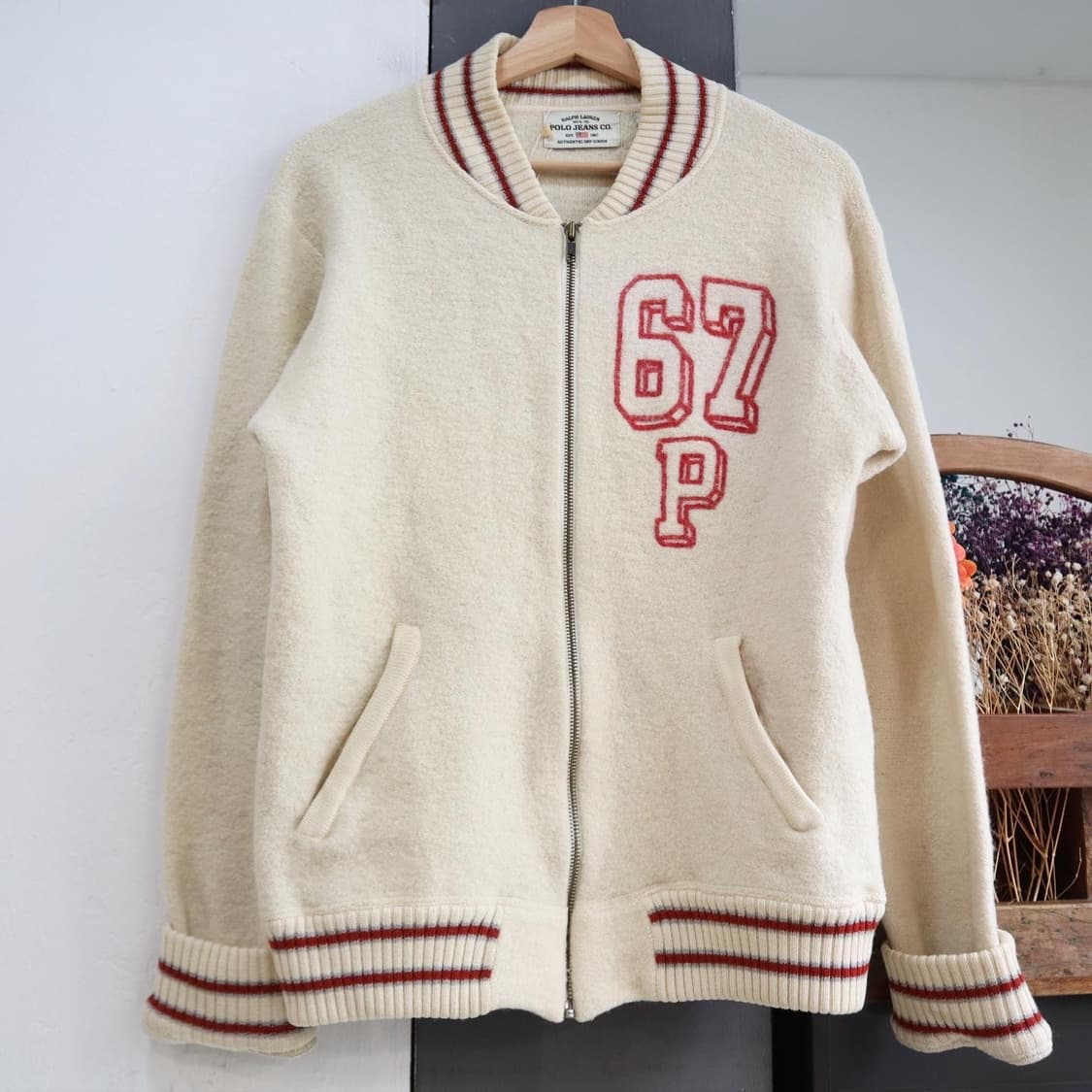 폴로 진스 울 니트 풀집업 상품이미지1