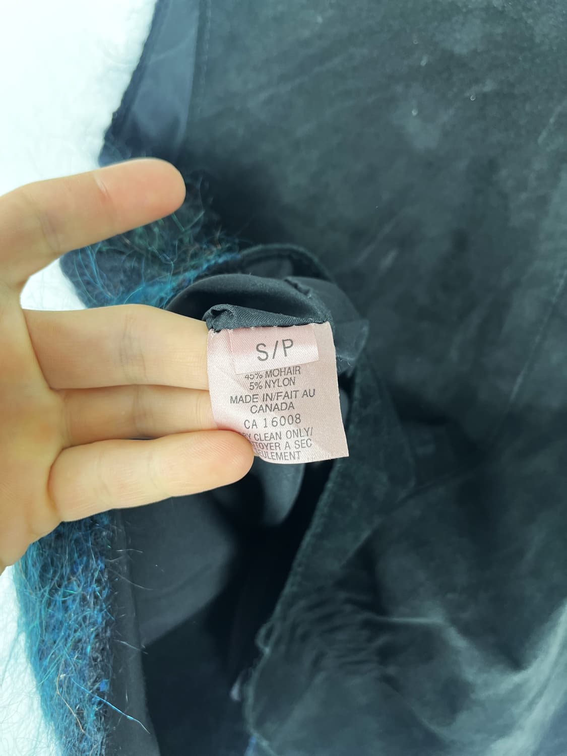 Vintage(Made in canada) 모헤어 도킹 레더 베스트  상품이미지7