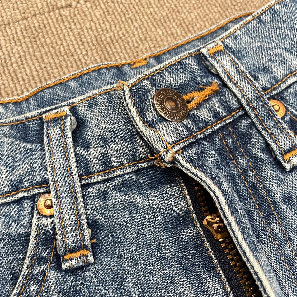90s levis japan 509 마이크로 데님 컷오프 스커트 s 상품이미지2