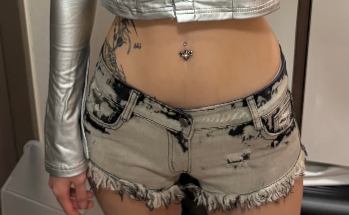 Denim hot pants 상품이미지1