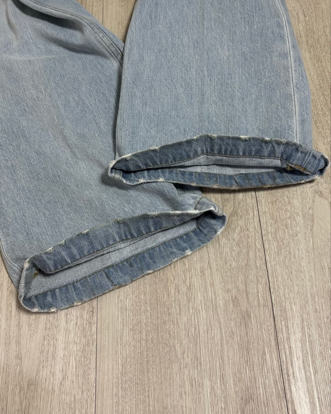 [2]타일레 26SS 칼리 워싱 데님 트라우저 라이트 블루 상품이미지10