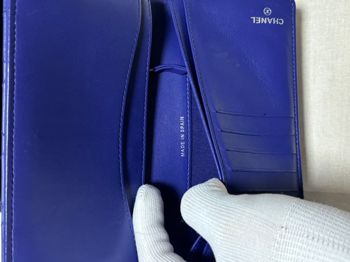 샤넬 캐비어 퍼플 장지갑  상품이미지6