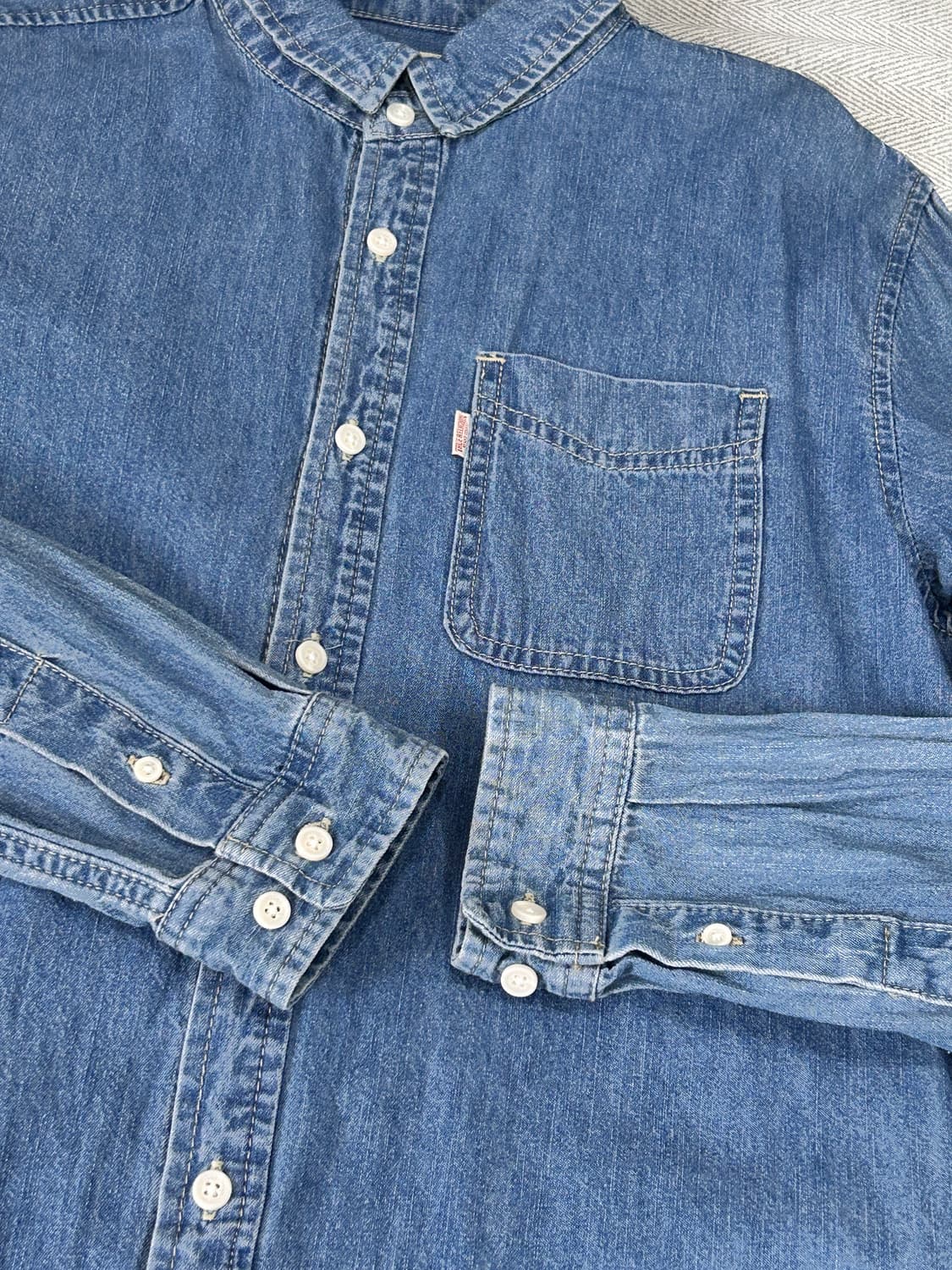 트루릴리젼 포켓 데님 셔츠 청남방 95 상품이미지9