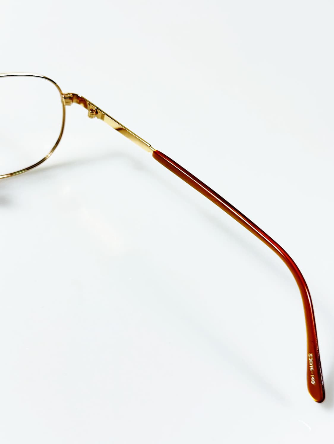 90s HAPPY 골드 슬림 스퀘어 메탈 프레임 빈티지 안경 상품이미지6