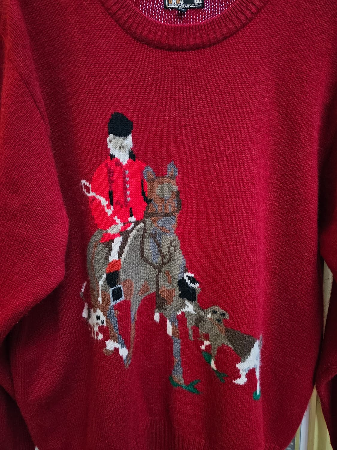 Daks golf 레드 폭스헌팅 울캐시 니트 상품이미지5