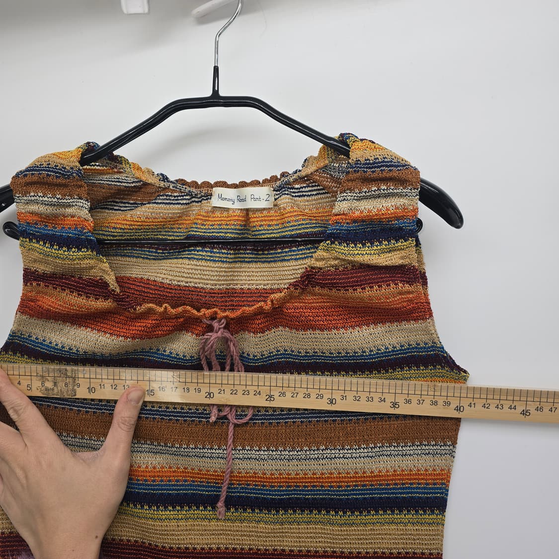 빈티지 에스닉 니트 튜닉 모리걸 하구미 무드 상품이미지3