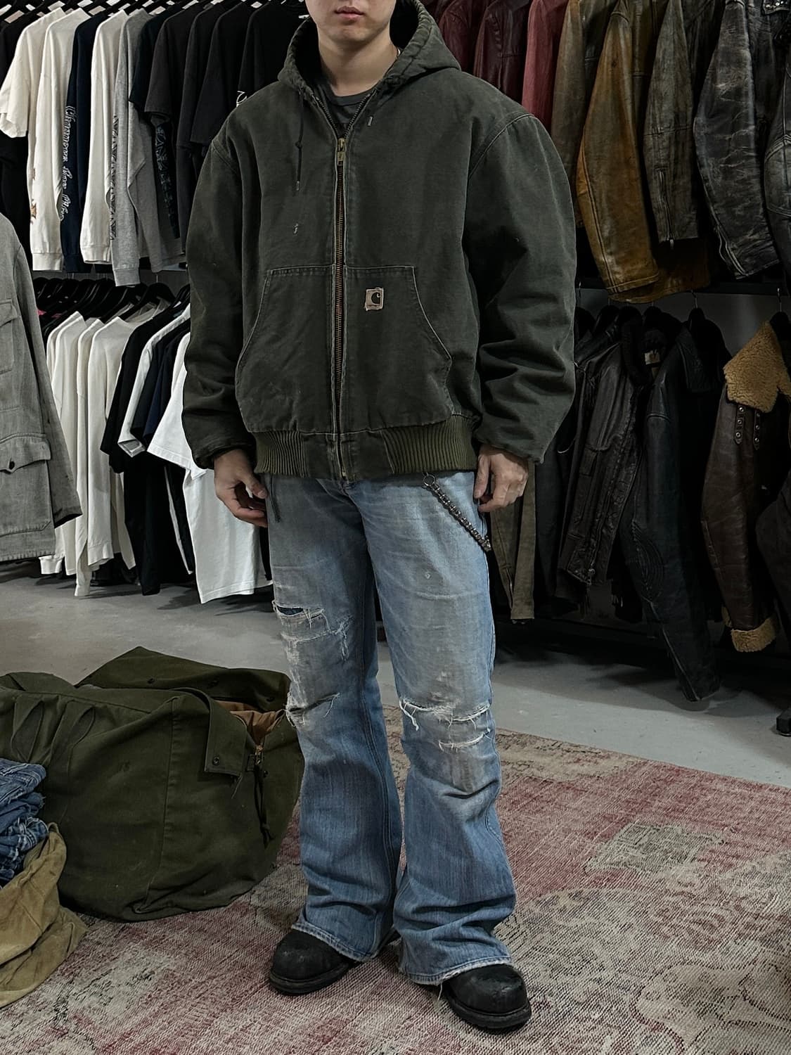 00’s OG 칼하트 J130 액티브 자켓 칼하트 MOS 후드자켓 상품이미지9