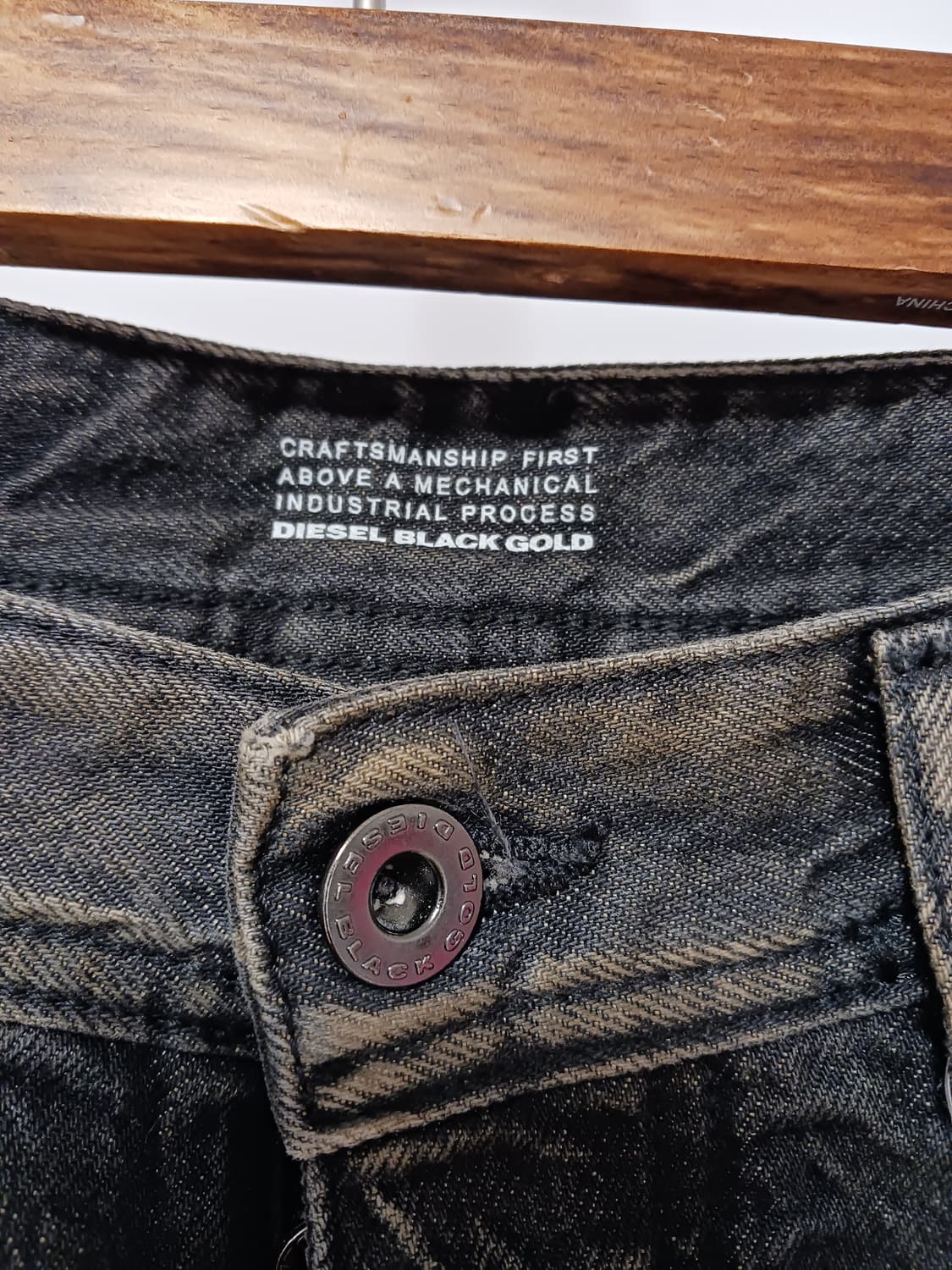 디젤 블랙 골드  빈티지 프린팅팬츠 상품이미지3