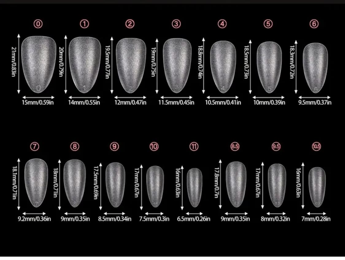고스펑크 지뢰계 중성계 수제네일팁  상품이미지3