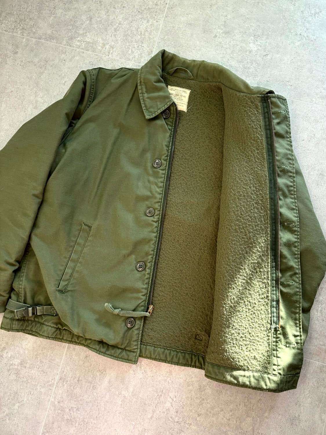 80's 미 해군 A-2 덱 자켓 L(~105) 상품이미지7