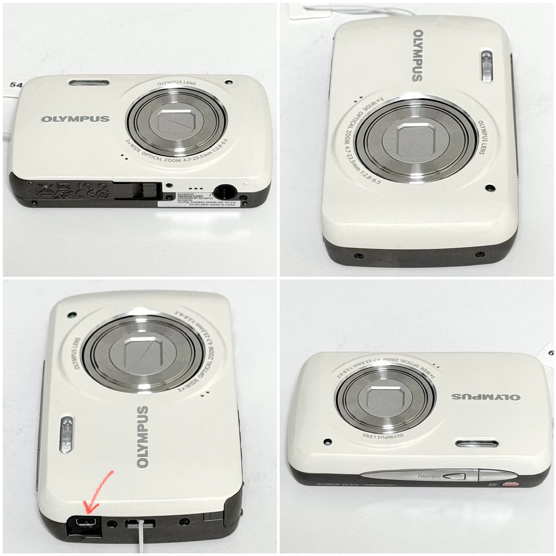 올림푸스 VH-210 화이트 아이보리 빈티지디카 상품이미지6