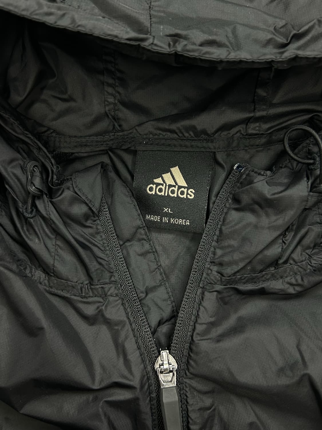 아디다스 블랙 윈드 브레이커 바람막이 XL 상품이미지5