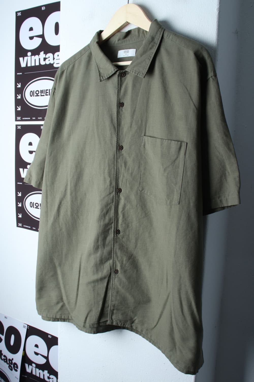 (3XL) 유니클로 반팔 카라 티셔츠 셔츠 남방 빅사이즈 마-H33590 상품이미지1