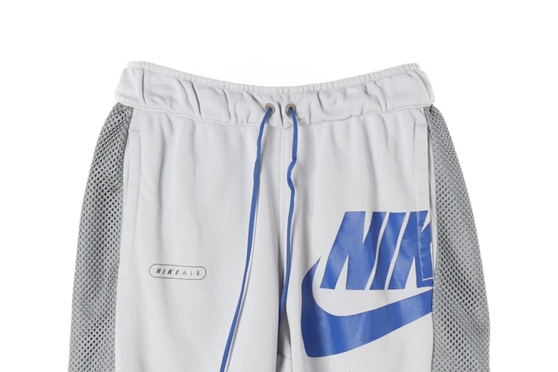 나이키 에어 그레이 블루 스웻 트레이닝 쇼츠 M 상품이미지3