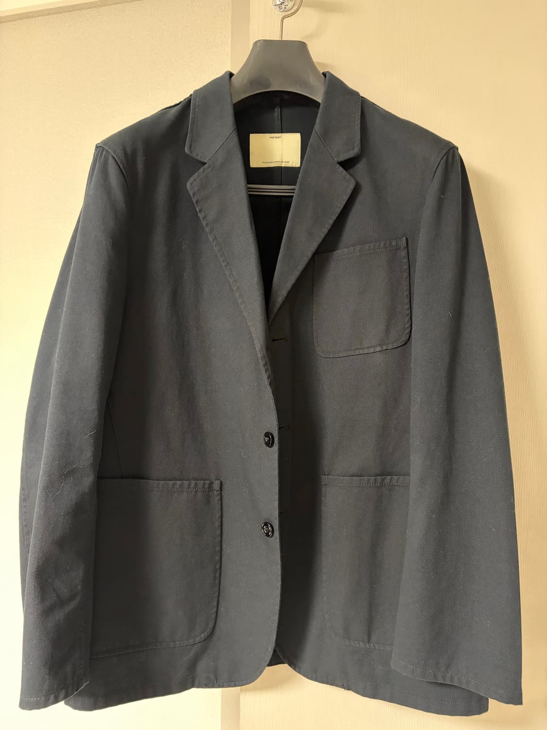 포터리 워시드 스포츠자켓 (블랙3사이즈) 상품이미지1