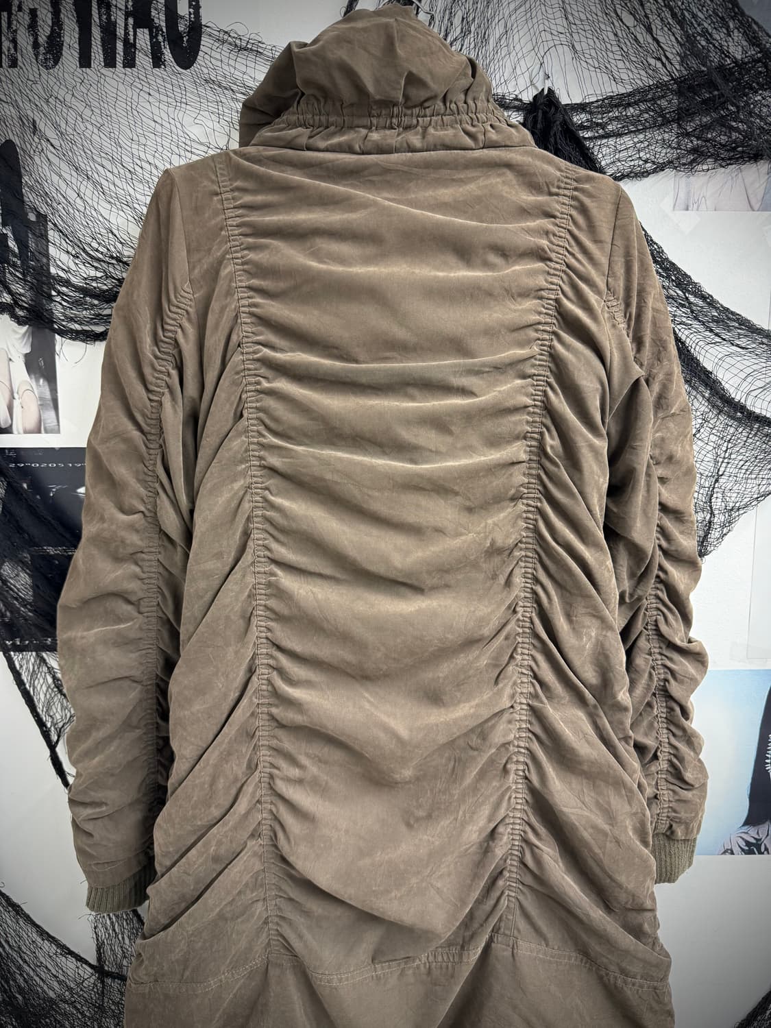 00s shirring detailed long jacket 상품이미지6