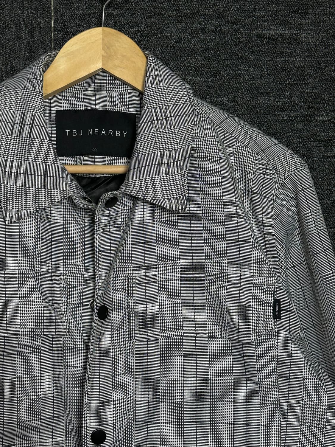 TBJ NEARBY 체크 자켓 100 상품이미지4