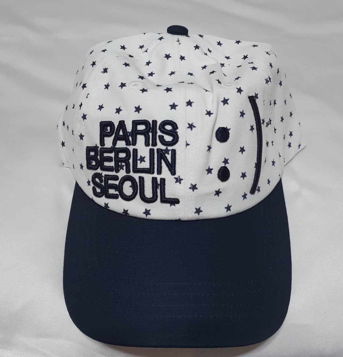 화이트 네이비 스마일 스타 더뮤지엄비지터 모자 볼캡  상품이미지10