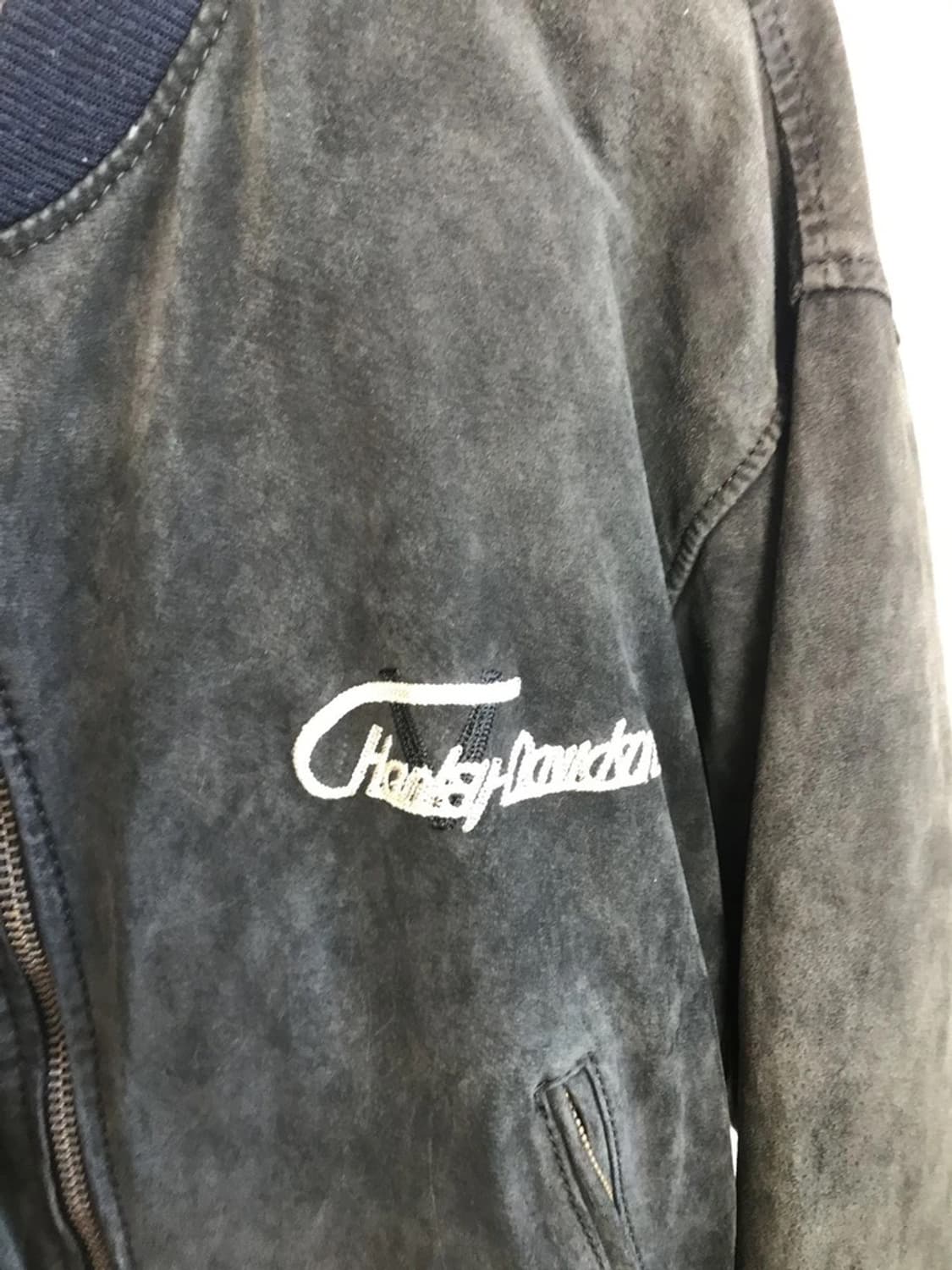 90's Harley-Davidson Suede Bomber 상품이미지3