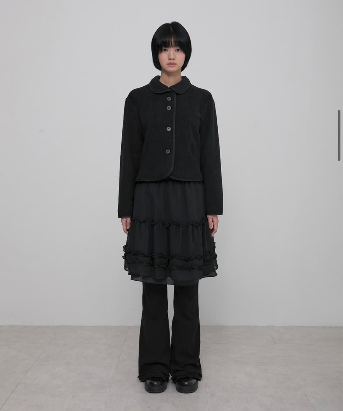 (새상품) 플레어업 flareup 숏 자켓 jaket black 상품이미지4