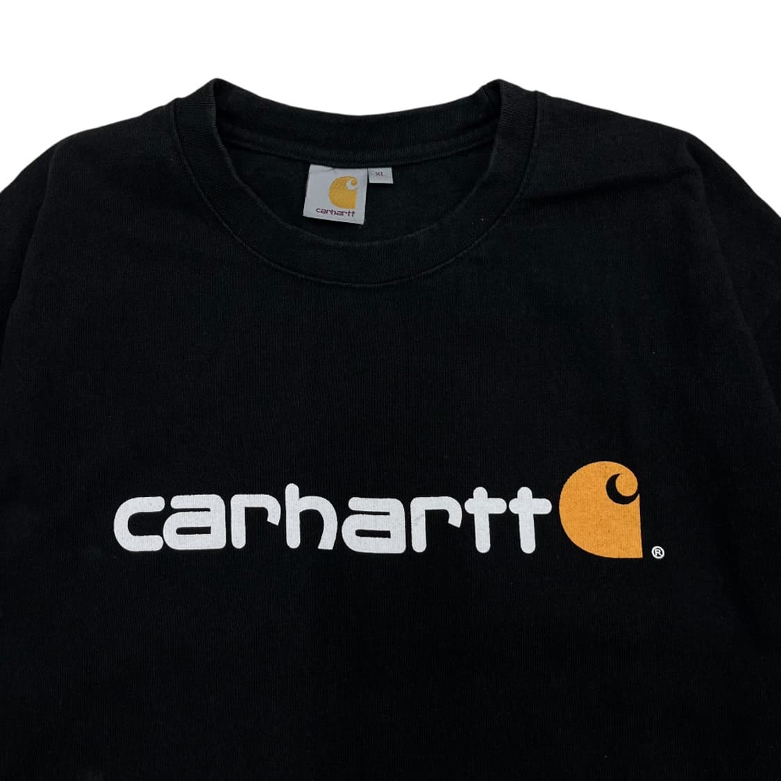 칼하트 센터로고 블랙 반팔티 XL 상품이미지4