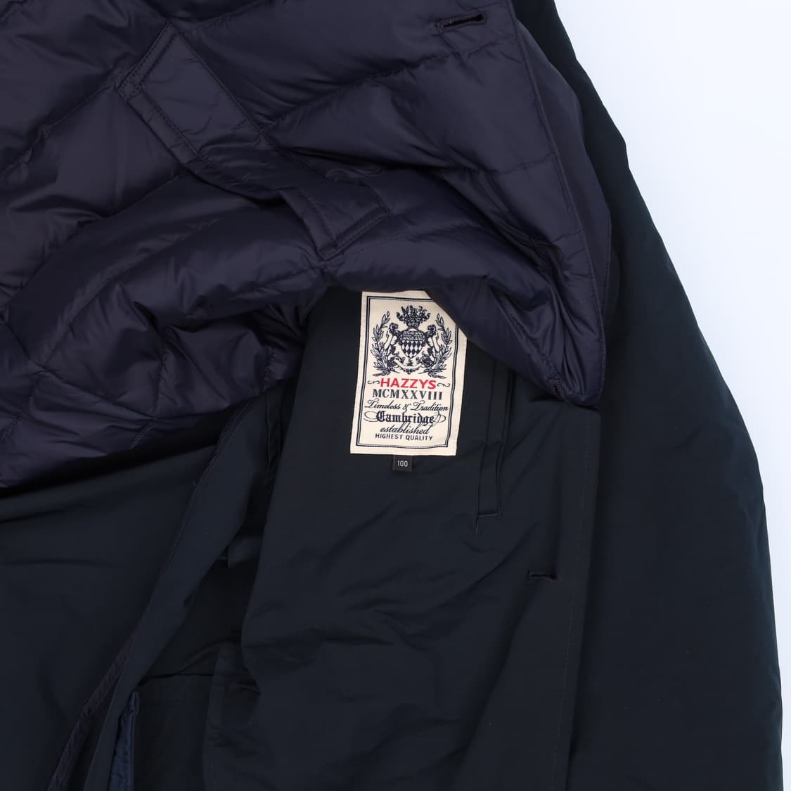 [100] 헤지스 다크네이비 구스다운 싱글 코트 점퍼 N7025 상품이미지7