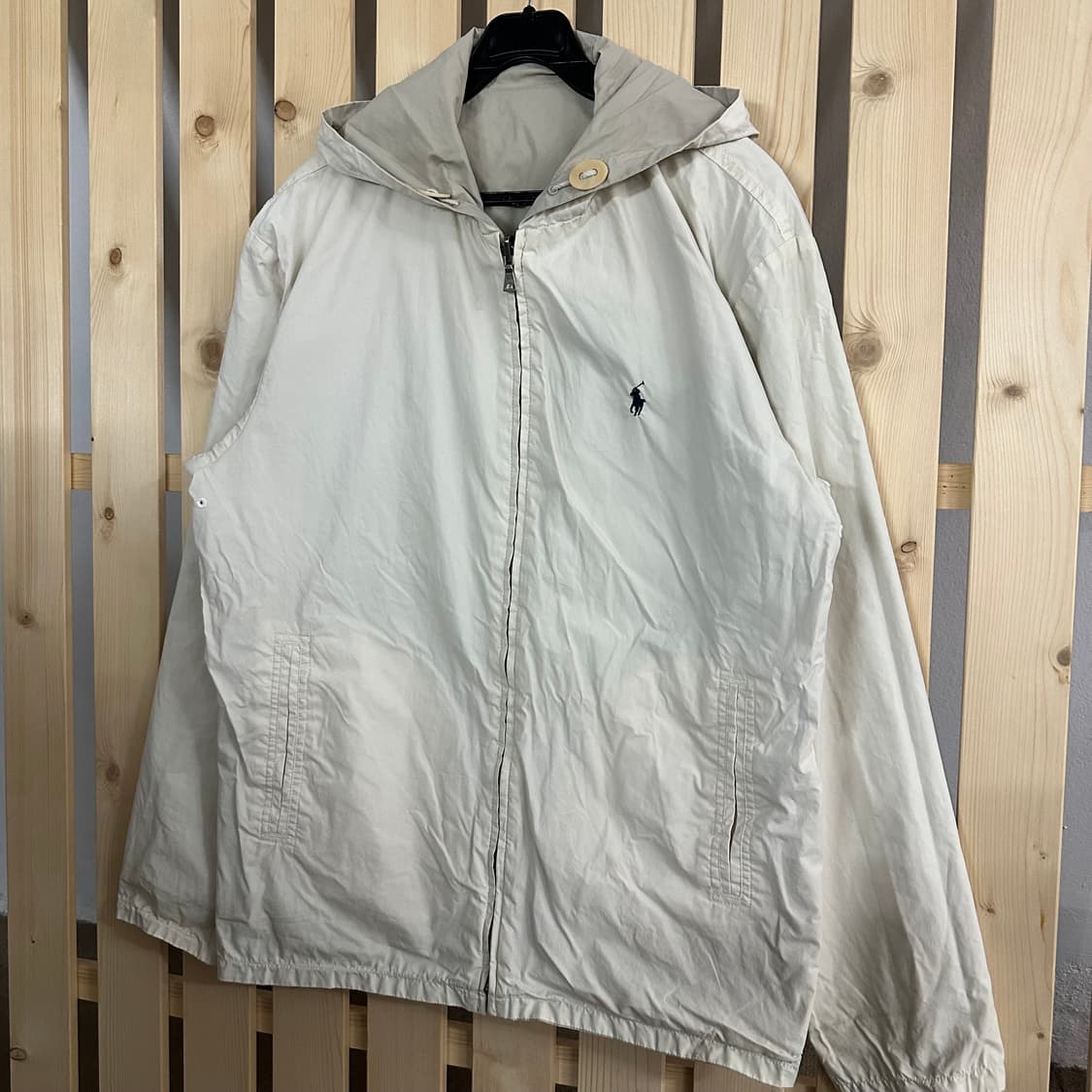 (M) 폴로 랄프로렌 베이지 양면 리버시블 후드 자켓  상품이미지4