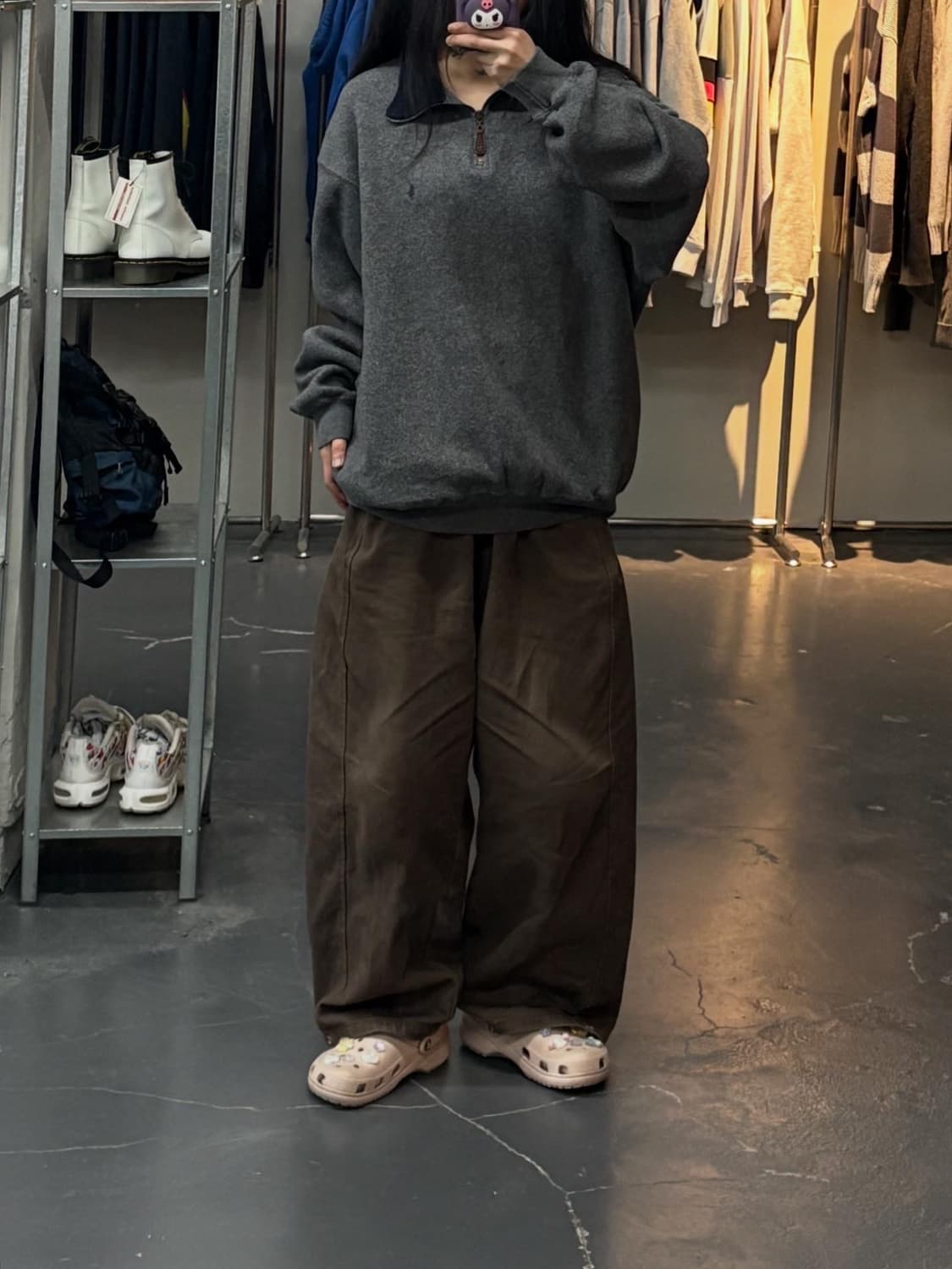 •폴로랄프로렌 딥그레이 반집업 니트 A2847 상품이미지1