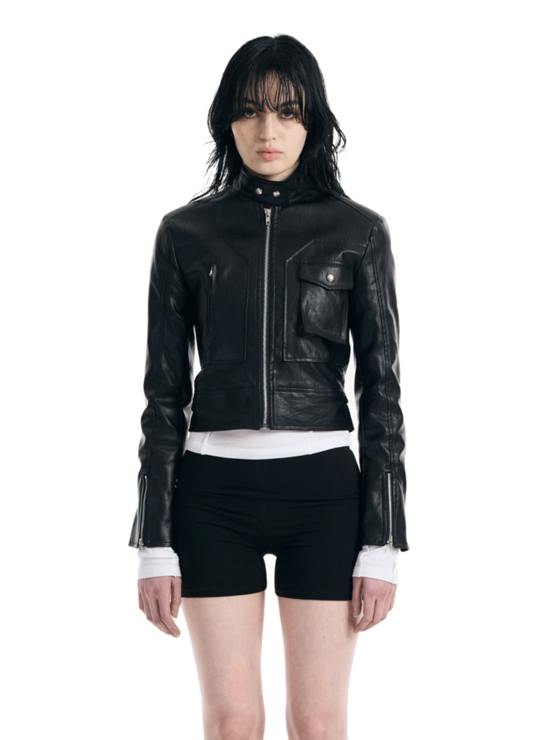 보헴서 패치 바이커 자켓 상품이미지2