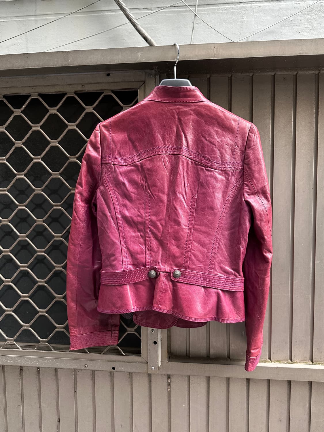 Pinkish Purple Lambs leather jacket 상품이미지6