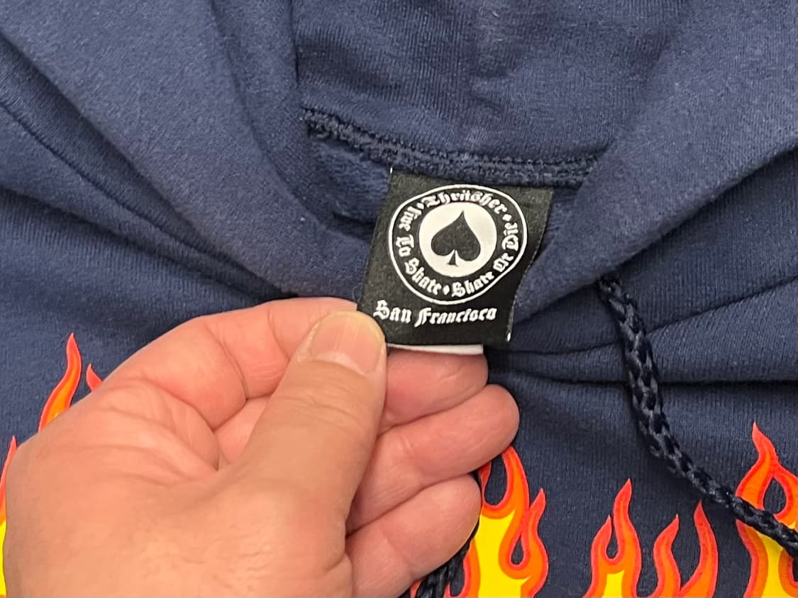 [105] 트레셔 플레임 후드티 네이비  상품이미지3