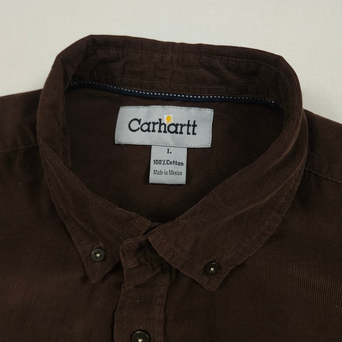 M(95) 칼하트 리워크 코듀로이셔츠 우드브라운 상품이미지3